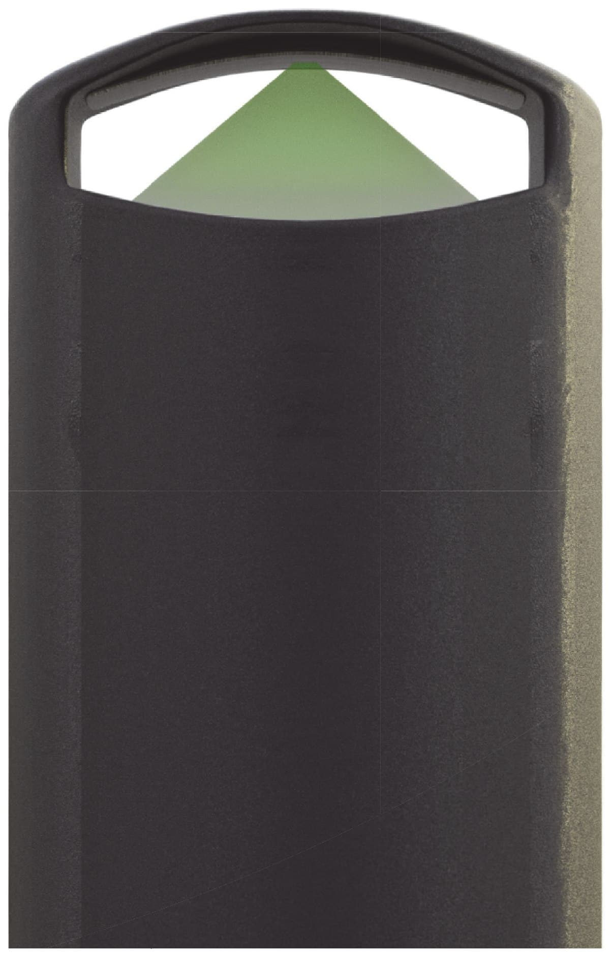 The sensing module — a small dark cylindrical camera unit